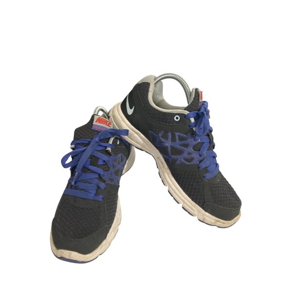 Nike 512083 Women's Size 6.5 Black  Blue Mesh Running sneakers Shoes - Picture 1 of 8